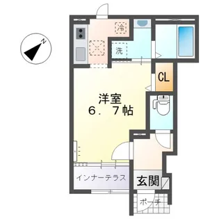アリウム山嘉II【1階】の間取り