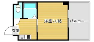 エクラ難波南【6階】の間取り