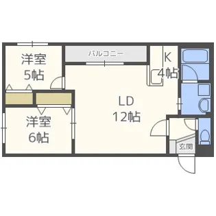 毘沙門天【3階】の間取り