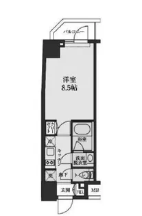 S-RESIDENCE清澄白河【3階】の間取り