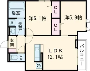 D-PRECIOUS深大寺東町【3階】の間取り