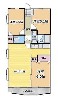 コートビレッジ【3階】の間取り