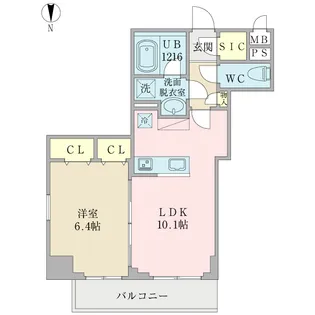 La Vie en rose【4階】の間取り