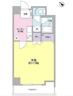 ステーションサイドなかむら【7階】の間取り