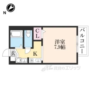 アザリア長山【1階】の間取り