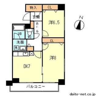 ペルテ代田橋【4階】の間取り
