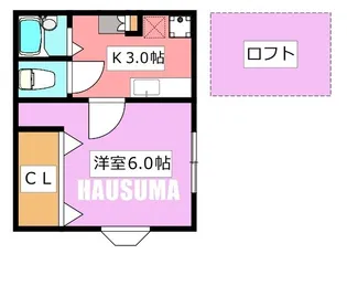 パーシモン西が丘【1階】の間取り