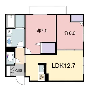 シャーメゾンRAC中沢【2階】の間取り