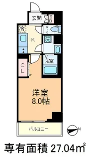 ラティエラ王子飛鳥山【7階】の間取り