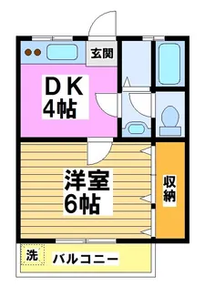 フローラ第二【1階】の間取り