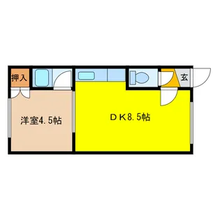 グランツ末広II【1階】の間取り