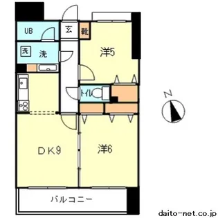 マイシティ・ビックバード【2階】の間取り