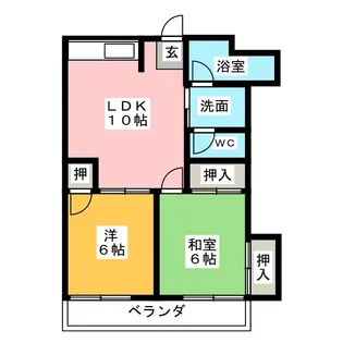三雲ビル【4階】の間取り