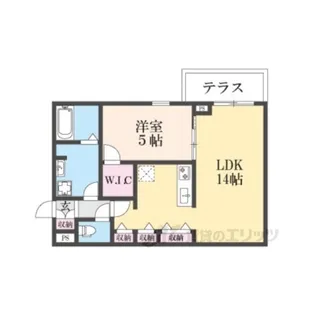 ココングランジュール尼崎西立花【1階】の間取り