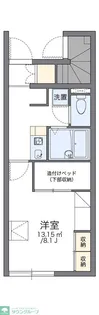 レオパレスCOCOON【1階】の間取り