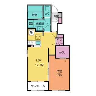 陽和 I【1階】の間取り