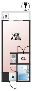 ハイツニュータカバ【2階】の間取り