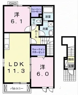 プロスペリティーII【2階】の間取り