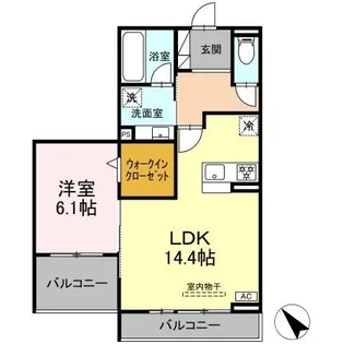ノヴァーリス恵【2階】の間取り