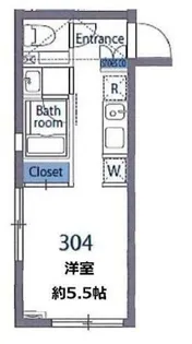 ミレドゥーエ下北沢I【3階】の間取り