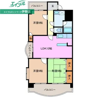 ル・グランシャリオ【7階】の間取り