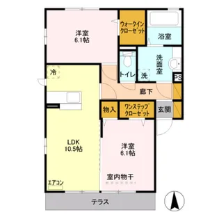 プレミアムベースII 101【1階】の間取り