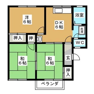 ハイツ後藤 A棟【2階】の間取り
