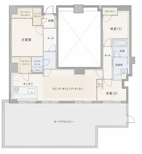 パークシティ高田馬場【7階】の間取り