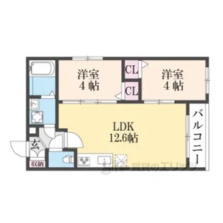 TioFleuR【2階】の間取り