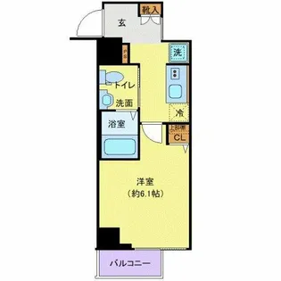 クレヴィスタ大井町【1階】の間取り
