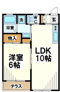 第一熊沢コーポ【1階】の間取り