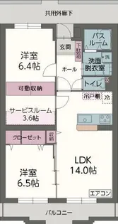 パラッツォ【1階】の間取り