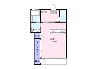 ハシモトマンション【2階】の間取り