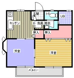 ツェーン和光【2階】の間取り