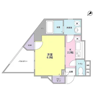 ペルソンボヌール(Personnes Bonheur)【4階】の間取り
