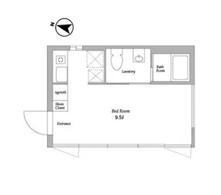 EDIT代々木【1階】の間取り