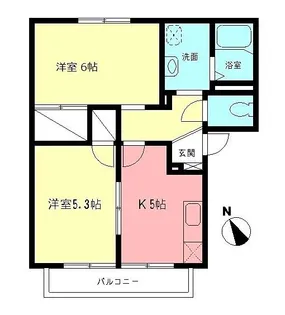 ハイムクボタC【2階】の間取り