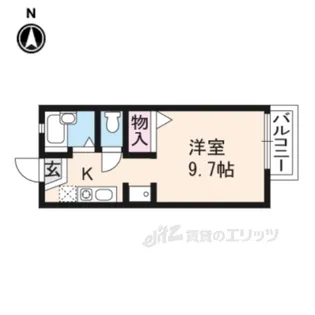 クローバーハウス御陵【2階】の間取り