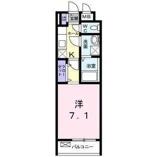 メルヴェーユ・セゾン【3階】の間取り