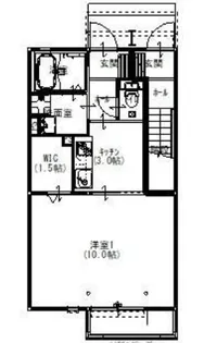 ウエストパレスII【1階】の間取り
