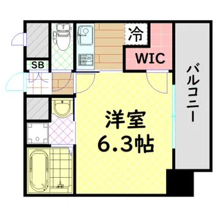 エスリード阿波座レジデンス【12階】の間取り