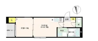 リバーライト梅島【3階】の間取り