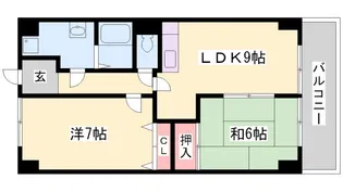 オーセント飯田【5階】の間取り