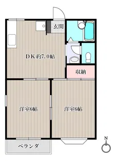 ピースフルハイムI【2階】の間取り