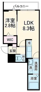 KEIAI RESIDENCE 鳩ヶ谷【2階】の間取り