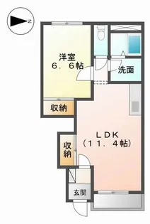 ペティコート脇町【1階】の間取り