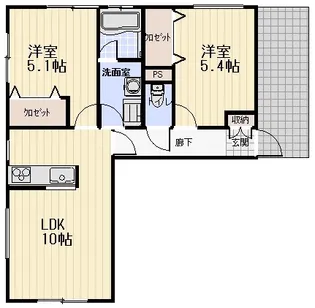 東桑桜ハウス【1階】の間取り