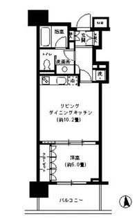 KDXレジデンス芝公園【9階】の間取り