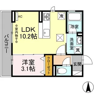 アールズ ハウスIV【3階】の間取り