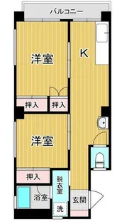 広島県呉市本通6【マンション】の間取り